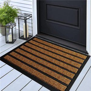 Dirt Trapping Welcome Mats - Non-Slip Door Mats - Low Profile  30x17